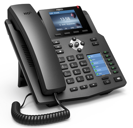 Fanvil X4 4-Line Enterprise IP-Phone with Colour Screens & 30 DSS Keys - Image 4
